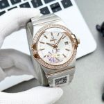 TW Factory Omega Double Eagle Constellation Men 8500 Movement 38mm Two-tone Rose Gold Strap Watch